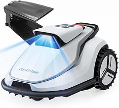 TerraMow V600 Mähroboter ohne Begrenzungskabel mit Garage, Rasenmäher Roboter bis 600 m², Tri-…