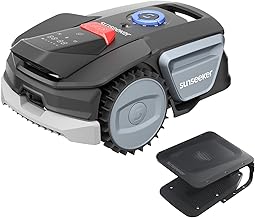 Sunseeker V1+Garage, Mähroboter ohne Begrenzungskabel, 300 m² für Kleine Gärten, Vision AI In…