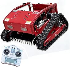Raupen-Rasenmäher Mit Fernsteuerung – 9ps 224cc 4-Takt Benzinmotor, 55cm Schnittbreite, 60° S…