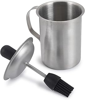 SANTOS 3in1 Marinier-Set inkl. Silikonpinsel – Marinade zubereiten & erhitzen – Marinieren, Moppe…