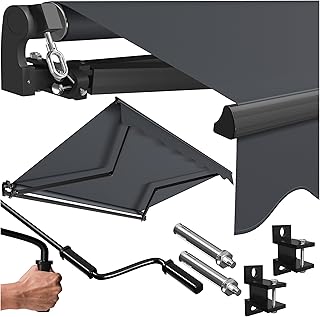 KESSER® Gelenkarmmarkise Vormontiert Markise Gelenkmarkise 250 x 200 cm Terrassenmarkise Sonnenm…