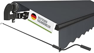 empasa manuelle Gelenkarmmarkise Markise Start Sonnenmarkise Sonnenschutz Alu/Polyester komplett …