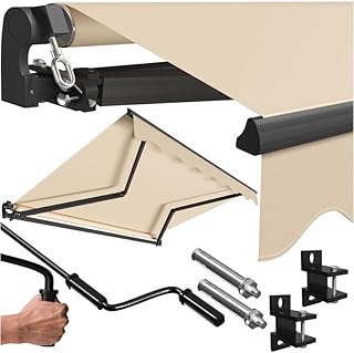 KESSER® Gelenkarmmarkise Vormontiert Markise Gelenkmarkise 300 x 250 cm Terrassenmarkise Sonnenm…