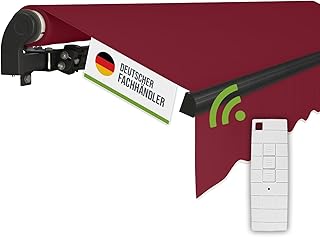 empasa Elektrische Gelenkarmmarkise ‚Start Plus‘ Markise Sonnenmarkise Sonnenschutz, komplett vor…