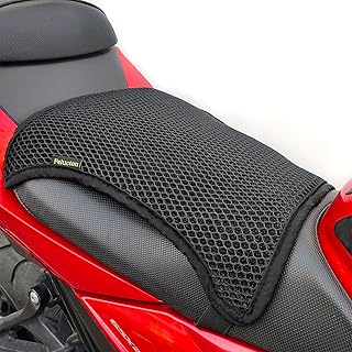 Doppellagiger Motorrad Sitzbezug Mesh, Atmungsaktives Kühl Motorrad Sitzkissen Universal, Belüf…