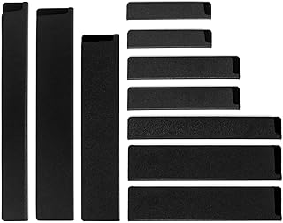 QWORK® 10er Set Knives Messerschutz, Klingenschütze mit Samt Innenfutter, Universal Messerschut…