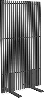 IDMarket – Paravent außen Durchbrochene dekorative Klaustra 80 x 150 cm vertikale Jalousien Meta…