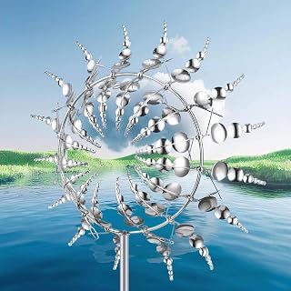 Einzigartige Magische Metall Windmühle, 3D Metall-Windmühle Windspiele Spinner Skulpturen Windf…