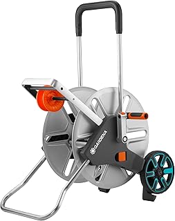 Gardena CleverRoll L Easy Metall: Großer Schlauchwagen bis zu 100 m Kapazität, besonders standf…