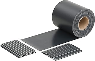 Sichtschutzstreifen 50 Meter x 19 cm inkl. 30 Clips – diverse Farben (50 m, Anthrazit)