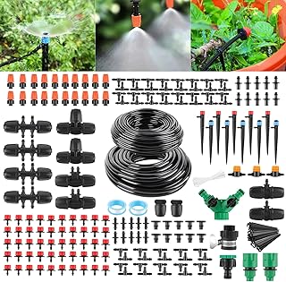 315PCS Bewässerung Garten Set 60+15M DIY Garten Bewässerungssystem Gartenbewässerung Pflanzen …