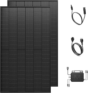 Solakon 1000W Balkonkraftwerk – Balkonkraftwerk 800W komplett Steckdose – neuester 800 Watt Wechs…
