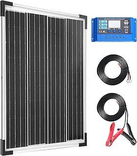 Nicesolar 20W Mono Solarpanel Kit 12V Monokristallines Solarmodule System-set Solaranlage Komplet…