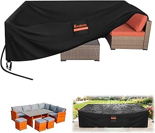 Kovshuiwe Gartenmöbel Abdeckung, 250x250x90cm Schutzhülle Gartenmöbel | Wasserdicht,Winddicht,…