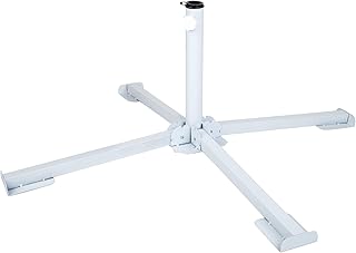 AKTIVE Klappbarer Sonnenschirmständer aus Metall 64x85x31 cm, Passend für Stangen mit Ø25-38 m…