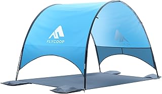 Strandmuschel mit UV-Schutz UPF 50+ – Tragbares Beach Canopy & Sonnenschutz für Strand, 360° …