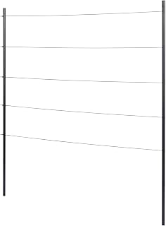 Windhager Rankhilfe, mit Edelstahlseil, 100 x 118 cm, Metall, Pflanzenstütze, witterungsbeständ…