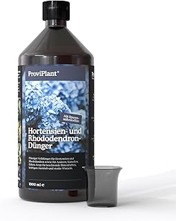 Hortensien Flüssigdünger – Für Hortensien, Rhododendron & Moorbeetpflanzen – 1 Liter Konze…