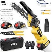 Mini Akku Kettensäge 6 Zoll, 1000W Brushless Mini Kettensäge Elektro mit 4000mAh Akku, Handkett…