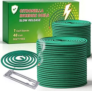 Mückenspirale – Mückenschutz Mückenabwehr Räucherspirale Anti Mücken, Citronella Mückenspir…