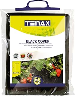 TENAX Black Cover Mulchfolie 1,40×10 m Schwarz, speziell für das Mulchen im Gemüsegarten, ideal…