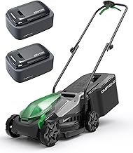 40V Akku-Rasenmäher, 33cm Schnittbreite, bürstenloser Motor, Rasenmäher mit Akku inkl. 2X 5,0A…