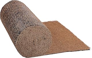 Natursache Kokos Unkrautschutz-Matte auf biobasierter PLA Folie 1,00 x 10,00m I Ideal als Unkraut…