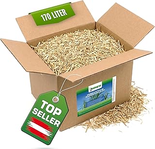 Jumbogras Miscanthus-Mulch 170 L – Rindenmulch-Alternative aus Chinagras/Elefantengras Häcksel…