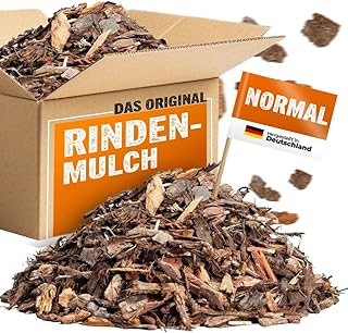 Rindenmulch Mittel 10-40 mm Körnung, 120 Liter (2 x 60 L Säcke), Premium Rindenmulch aus bayris…