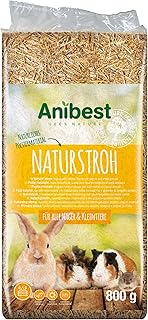 Anibest Naturstroh, Kleintierstreu, 100 % natürliche Einstreu für alle Nager & Kleintiere, Kani…