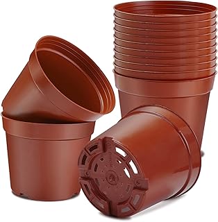 Anzuchttöpfe, Ø 15.5cm 10 Stück Premium Anzucht Topf – Pflanztöpfe rund zur Pflanzen Anzuch…