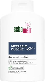 SEBAMED Meersalz Dusche 400 ml, Duschgel für Männer und Frauen, mit original totem Meersalz, se…