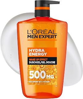 L’Oréal Men Expert 1L Duschgel und Shampoo für Männer, 3-in-1 Duschbad zur Reinigung von Körp…