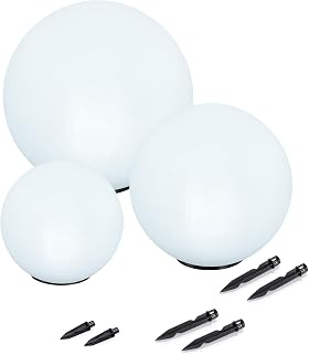 Esotec Gartenleuchtkugel Solarkugeln Basic, multicolor, 3er Set, 20+30+40cm, Farbwechsel, 20+30+4…