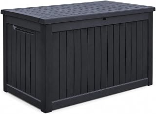 Koll Living Auflagenbox/Kissenbox Cedar 870 Liter l 100% Wasserdicht l mit Belüftung dadurch kei…