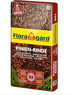 Floragard Pinienrinde 60 L (25-40 mm) – dekorativer Premium-Mulch & natürliche Bodenabdeckung …