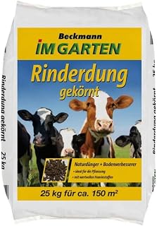 Rinderdung Naturdünger Gartendünger gekörnt 25 kg für ca. 150 m²