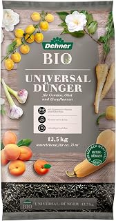 Dehner Bio-Dünger, hochwertiger Dünger für Gemüse / Obst / Zierpflanzen, organischer NPK-Humu…