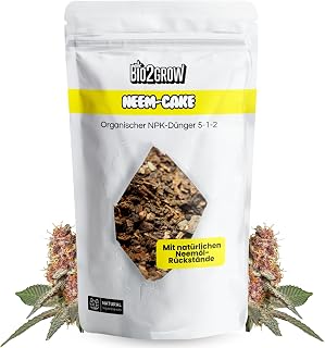 Neem Cake 2 KG – natürlicher Bodenhilfsstoff, organischer Dünger für Bodenverbesserung