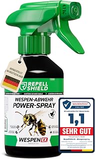 RepellShield® Natürliches Wespenspray mit Geraniol -250ml – Präzise Vertreibung durch Insekten…