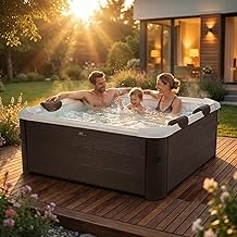 Miweba Whirlpool MSpa Tribeca | 6 Personen | 160x160x65cm | App Steuerung | 120 Massagedüsen | F…